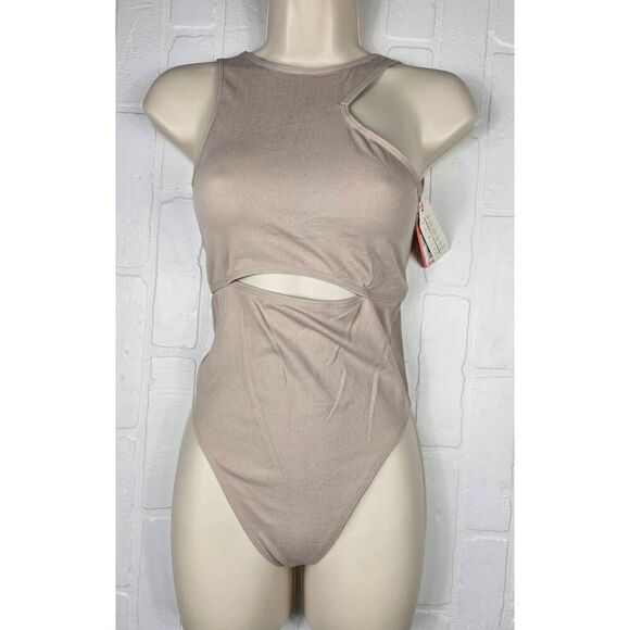 Colsie Beige BodySuit Medium - Picture 1 of 2